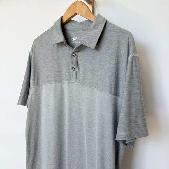 BKE Other - BKE Polo Shirt Mens XL Gray Colorblock Heathered Short Sleeve Golf Stretch
